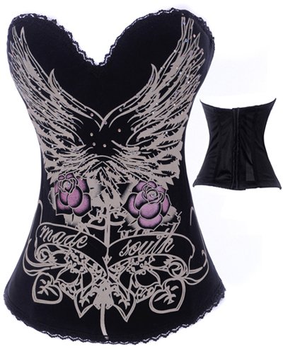 ladies sexy corset in satin  ( size s-2xl ) Y6280  many color available