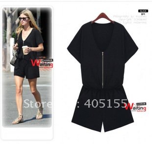 Ladies Sexy loose large yards jumpsuit women's jumpsuit overall romper Culottes free shipping fashion new 2012