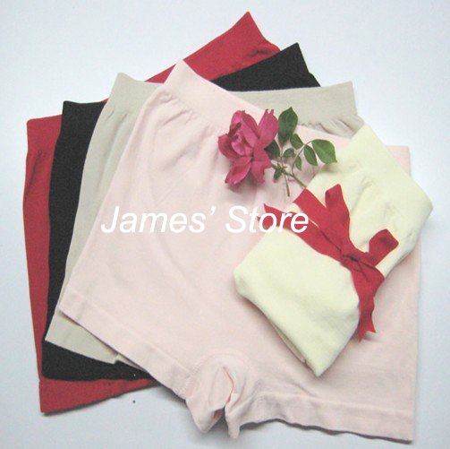 Ladies underwear, bamboo underwear,boxers style, panties, solid color, seamless, free shipping