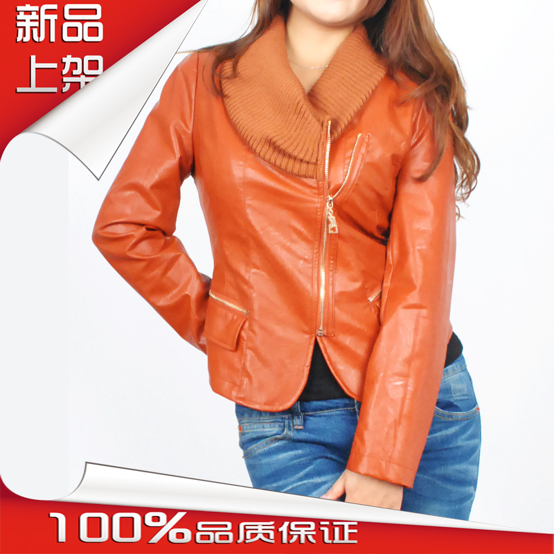 Ladies y12335 slim leather clothing outerwear