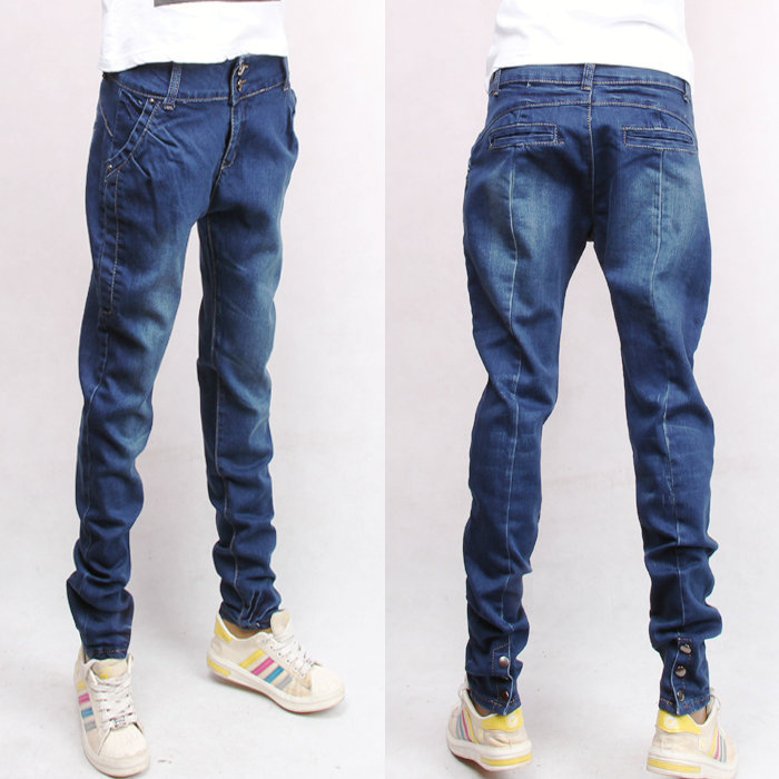 Lady Haren cowboy pants spring new Korean tide feet skinny trousers loose code Free Shipping 2013 WGN 042