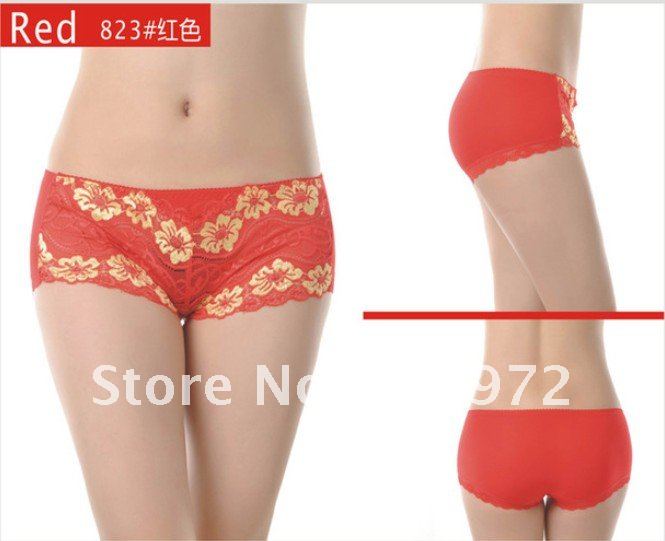 Lady panties Intimates Middle-rise modal lace Triangular pants women underwear multicolor 60pcs/lot Free Shipping