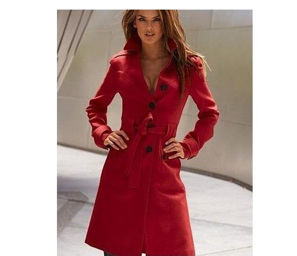 Lady's coat,2012 New Fashion Front and rear open buckle,slim cute trench coat,women's overcoat,outerwear,Free shippingH02