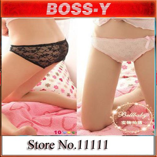 Lady's Sexy Breathable cotton underwear ,funny panties ,Cotton+ Lycra,6 colors , free shipping 3 pcs / lot