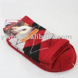 Lady's soft wool socks/ rabbit fur socks/thick warm socks USD4.66/pair
