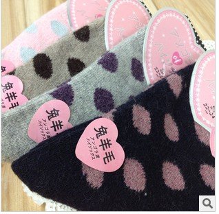 Lady's wool socks rabbit wool socks