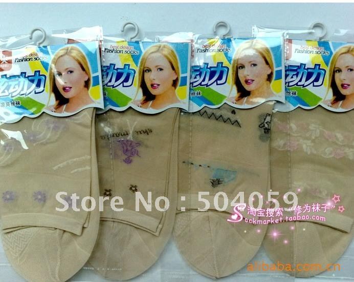 Lady silk stockings double bottom summer wear thin silk stockings