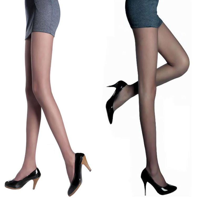 lady stockings ultra thin Core spun Yarn socks women solid color
