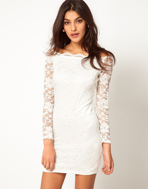 Lady women's 2012 autumn female full lace decoration dress cutout sexy slinky one-piece off the shoulder dress slim hip