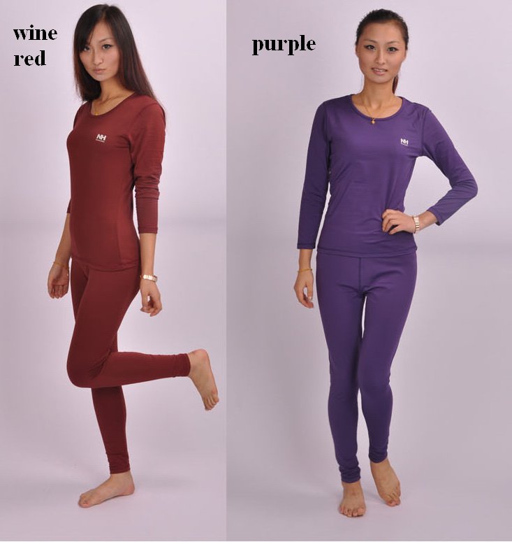 Lady Women's sport Warm Thermal Underwear Long Johns Undergarment Lingeries Suit Set,Wholesale,Hot-Dry Technology surface HD-01W