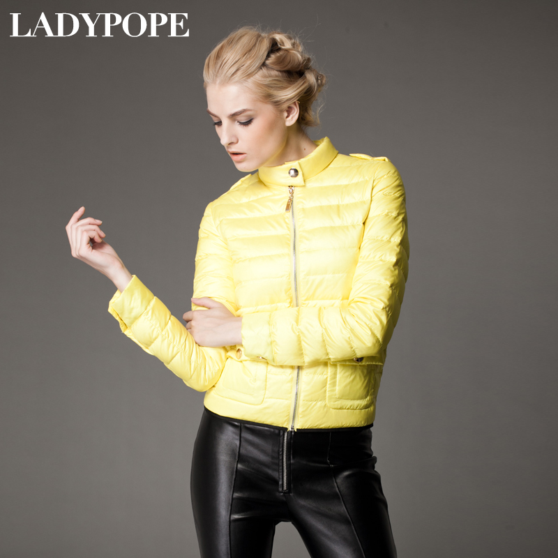 Ladypope2012 autumn fashion outerwear fashion slim street down coat 21j020