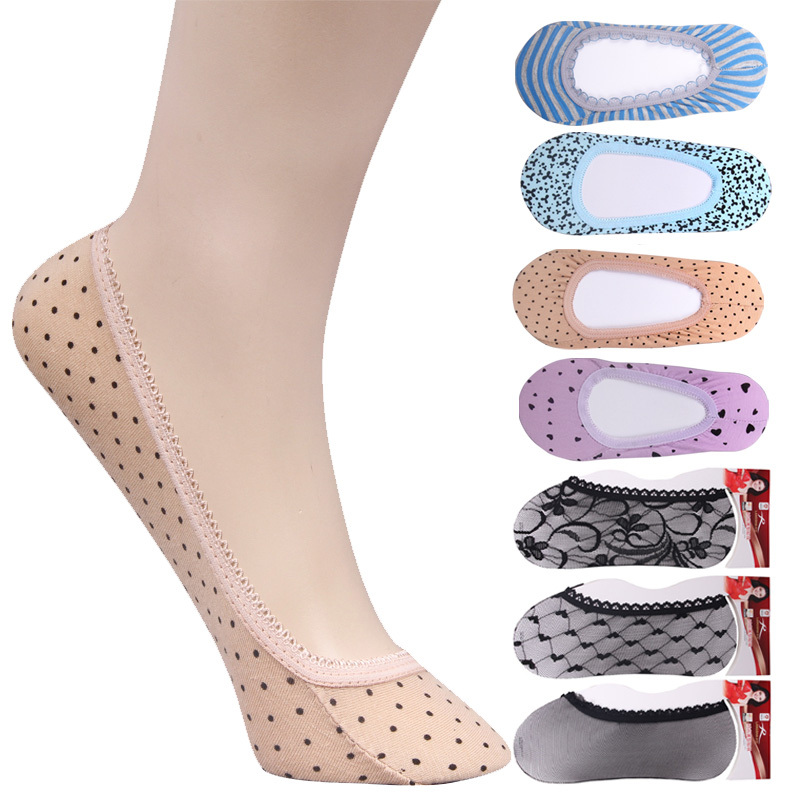 LANGSHA socks female short stockings shallow mouth invisible ankle sock ultra-thin breathable gauze women's sock slippers