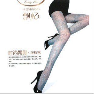 LANGSHA socks sexy black silk fishnet stockings fashion big plaid mesh pantyhose sexy legs stockings black tights good quality