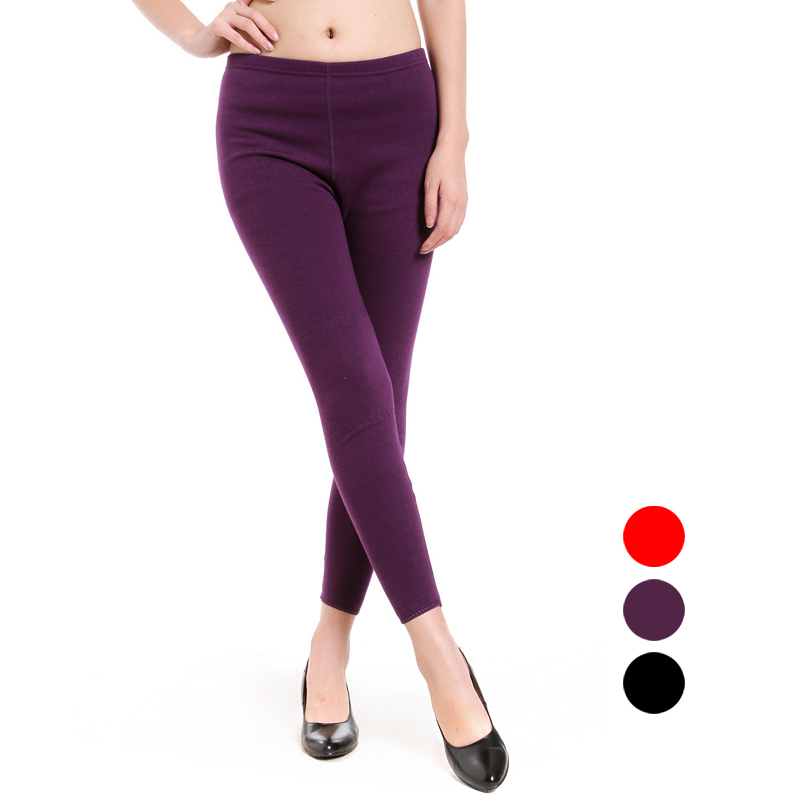 = LANGSHA warm pants female kneepad thick thermal fashion plus velvet trousers comfortable autumn and winter legging