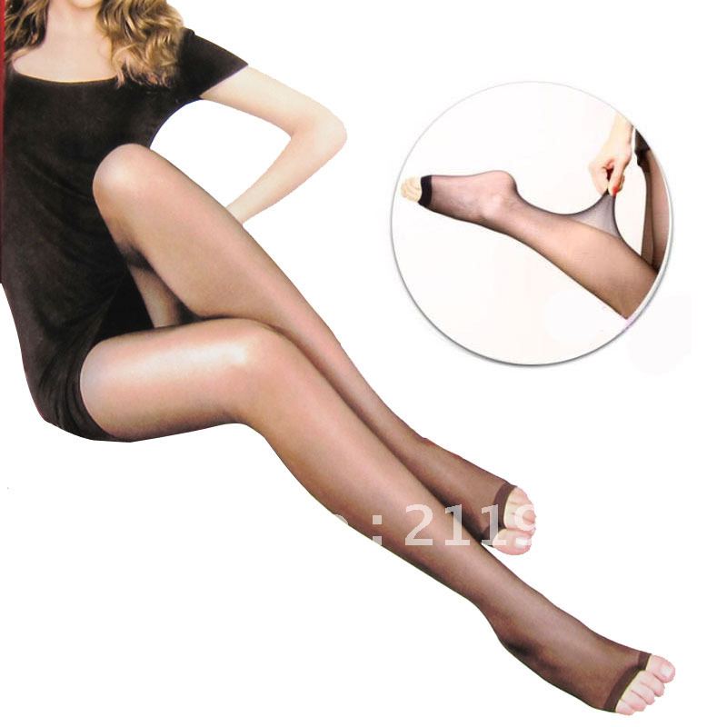 Lanswe stockings women's ultra-thin Core-spun Yarn pantyhose summer