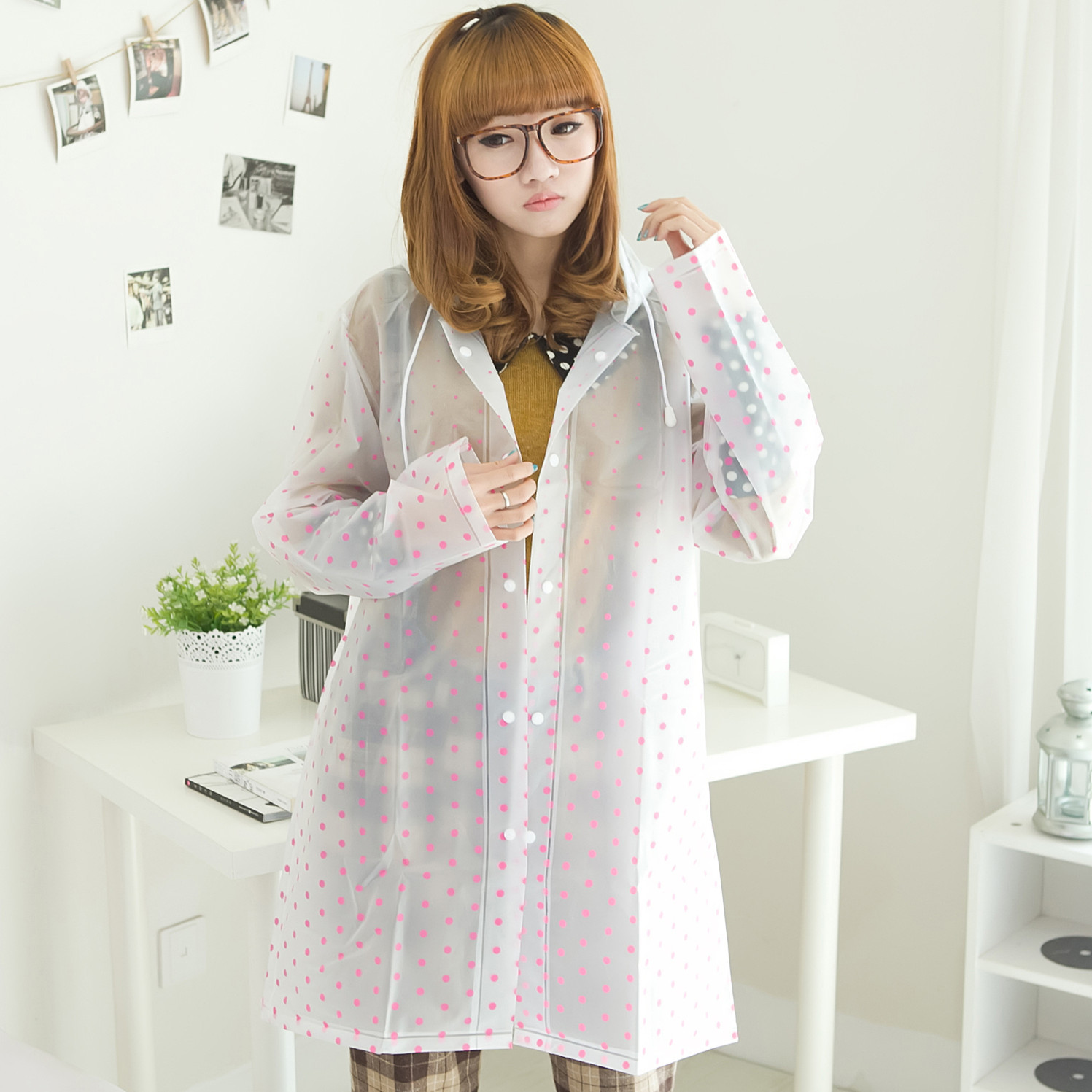 Large natural rain gear powder large eva transparent fashion bicycle electric bicycle motorcycle raincoat poncho