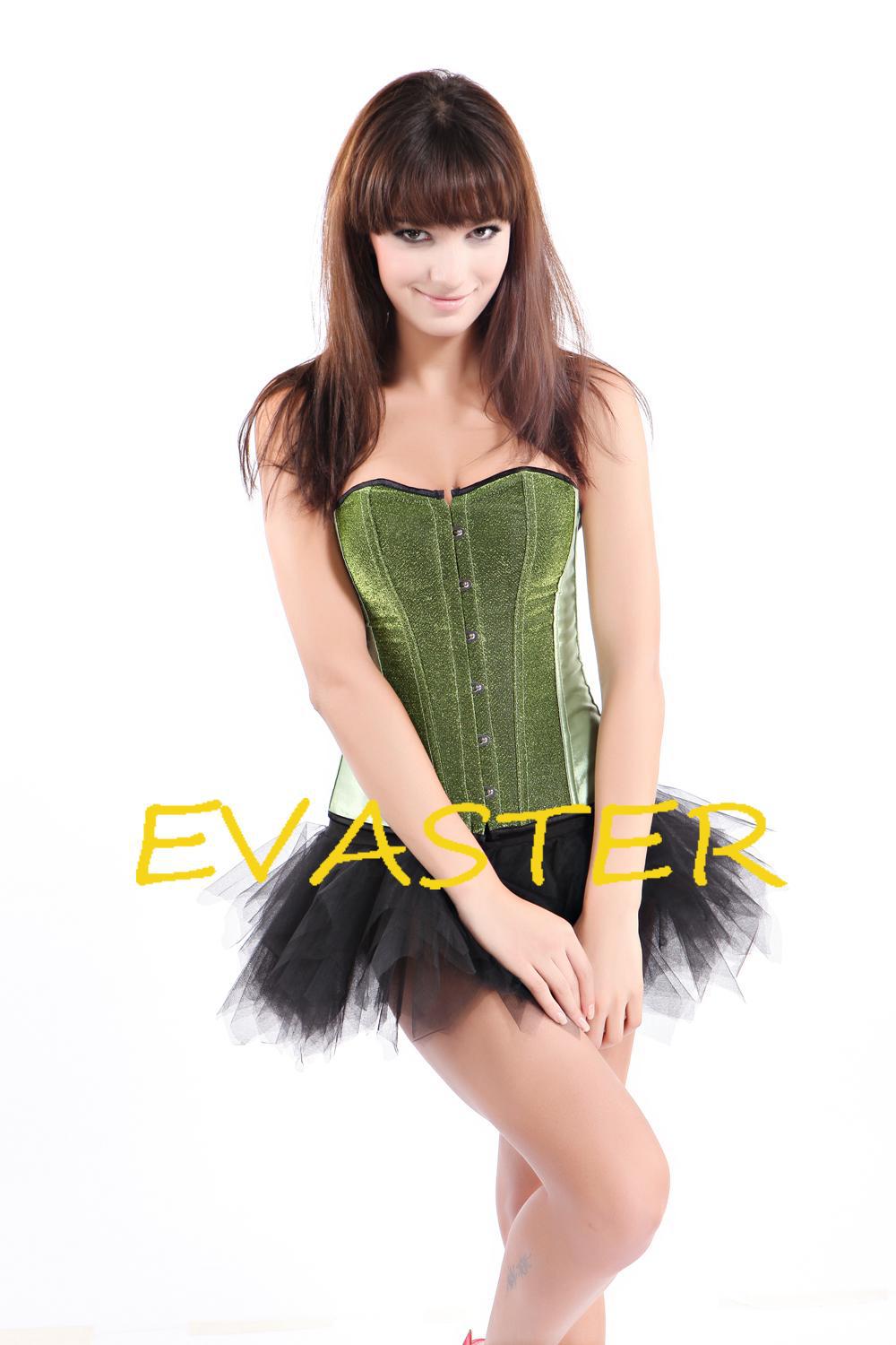 latest design Green Sequin Burlesque women sexy body corsets
