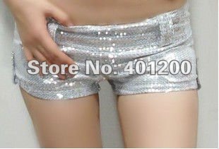 Latest DS dance clothing shop pole-dancing night ultra low waist sexy sequins shorts hot pants