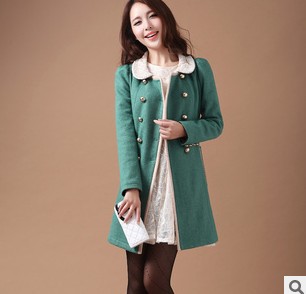 Latest korea ladies quilted desinger evening winter coat dress, new design top coat wholesale onlintTAJI829B