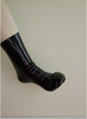 Latex socks 100% pure natural latex black