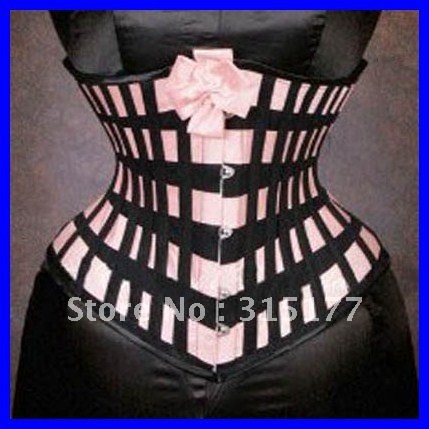 Lattice ribbon underbust corset DHL Free shipping 2012 Fashion Corset for women Wholesale 10pcs/lot Sexy underwear 5160