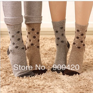 Lazy corner new South Korea stem on winter snow lovely warm air wool socks 42076 female socks