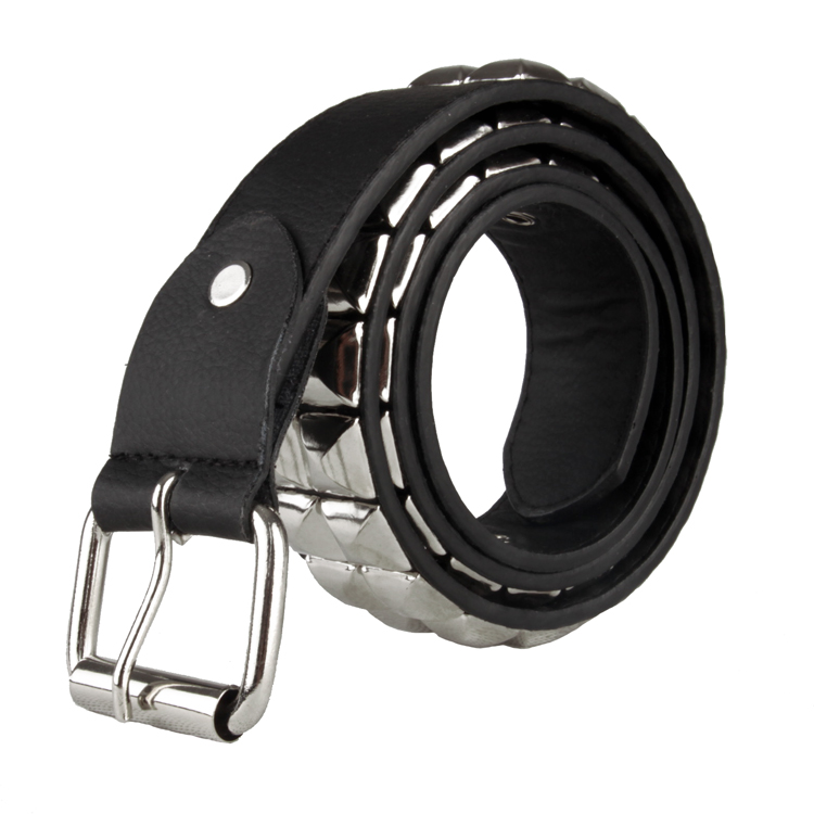 Leather belt female all-match casual pin buckle belt non-mainstream rivet belt street denim accessories waist decoration