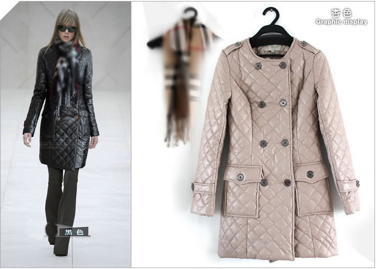 Leather coat keep warm double breast with scarf black pink beige designer women coats breast