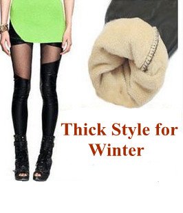 Leather like pants/winter sock pants/sexy bundle leggings/Thick style Irregular broken hole legging/underpant/punk skinny tights