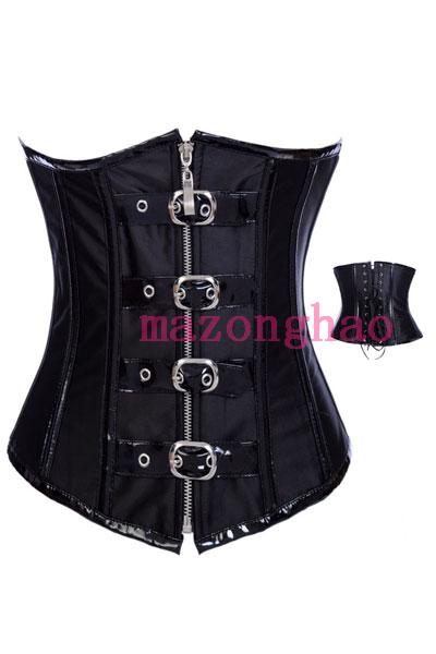 Leather stsrhc tiebelt shapewear royal shaper cummerbund vest