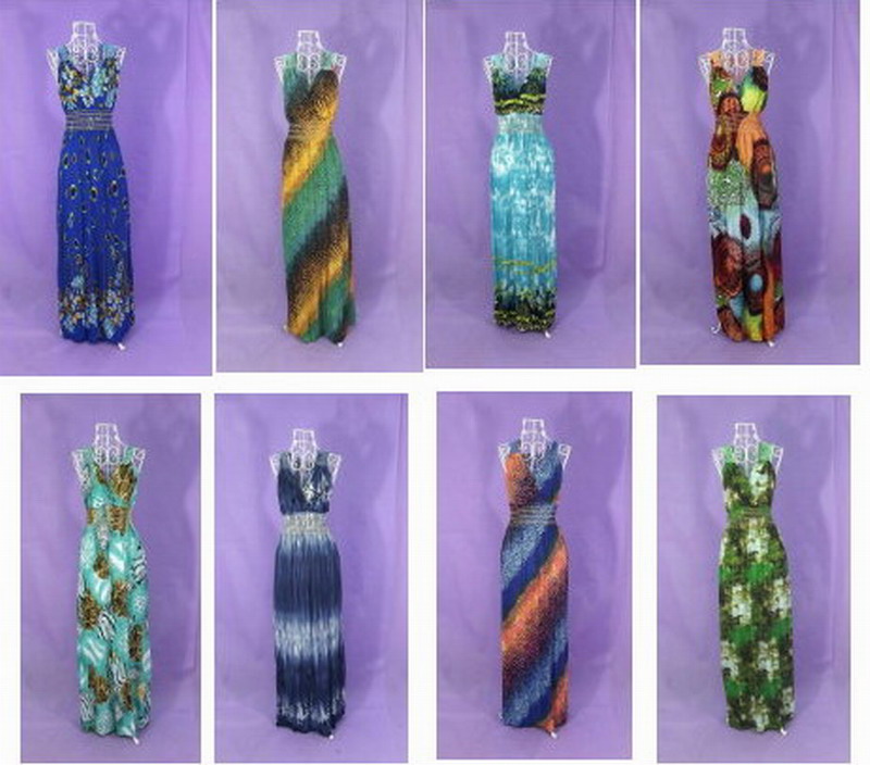 Leather viscose lace slim women V-neck dress full dress skirt multicolor