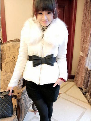 Lemon pocket lace wadded jacket outerwear women's short design slim cotton-padded jacket cardigan leather clothing