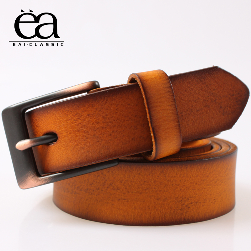 Lengthen women's strap genuine leather fashion vintage belt Women first layer of cowhide belt decoration