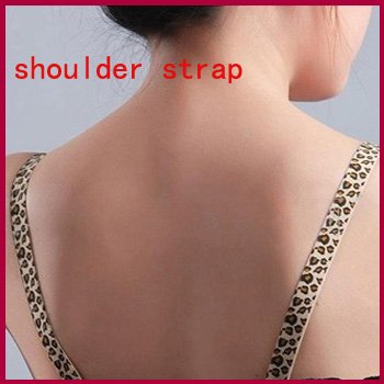 Leopard grain metal buckles underwear aglet  hang adjustable belt shoulder straps Free shipping