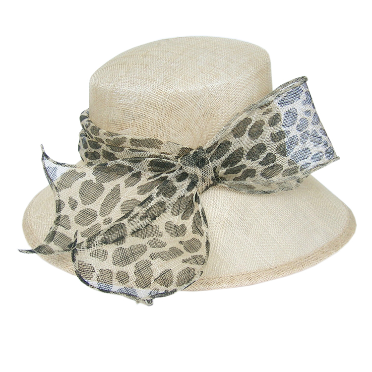 Leopard print bow - ihat fedoras big hat along dinner party hat