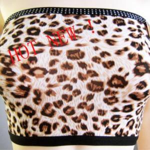 Leopard Strapless Top Vest Boob Tube Seamless FZ202