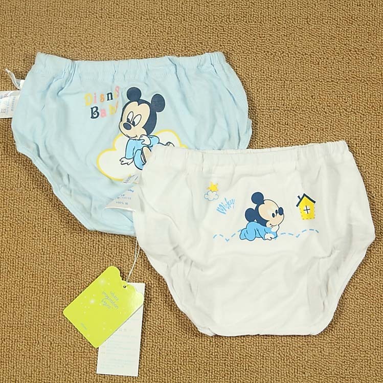 LES ENPHANTS children's clothing 100% cotton knitted trigonometric blended-color baby panties