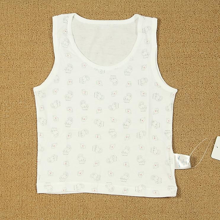 LES ENPHANTS children's clothing 2012 summer 100% cotton classic circleof vest underwear 0122100505