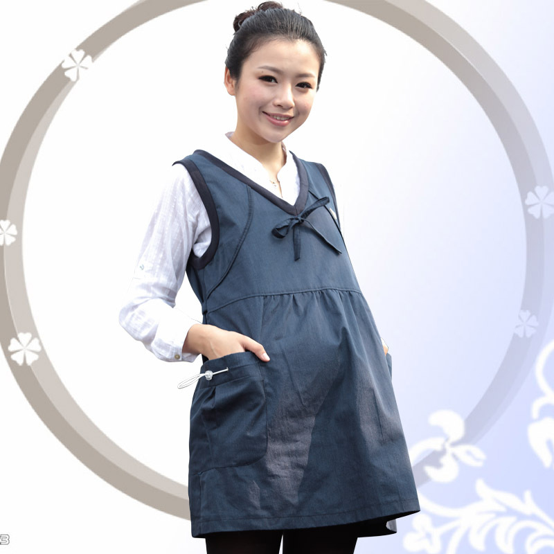 Lianhua golden radiation-resistant maternity clothing metal fiber maternity dress vest four seasons paragraph one-piece dress