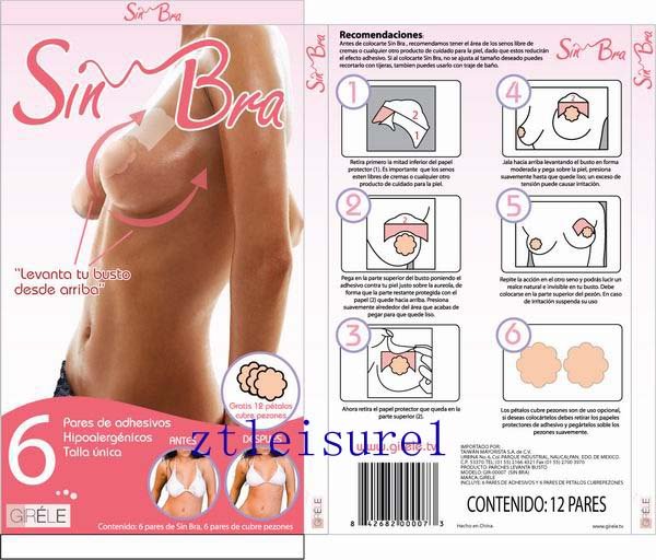 lift bra/sin bra/bring it up/INSTANT BREAST LIFT Bra Tape(50box=1200pcs) 1box=24pcs(lift tape+nipple cover) free shipping asia