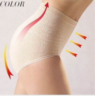 Lift the buttocks abdomen in pants triangular pants lady in the beam waist belt high waist model body underwear