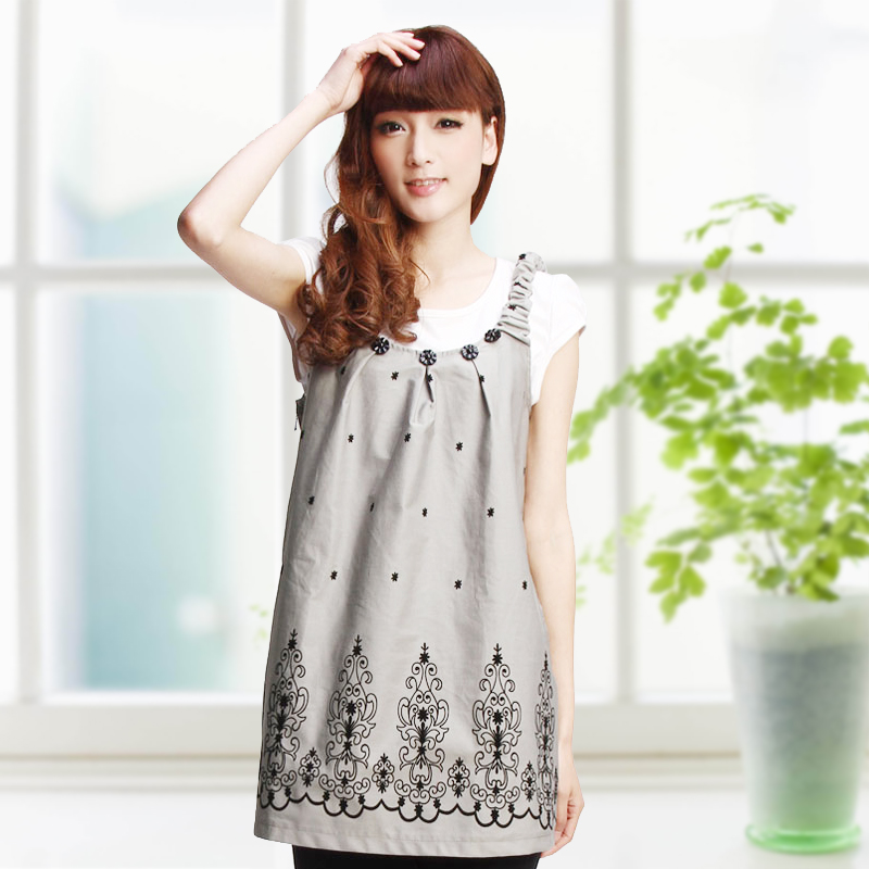 Light gray maternity clothing maternity radiation-resistant clothes metal fiber 9090