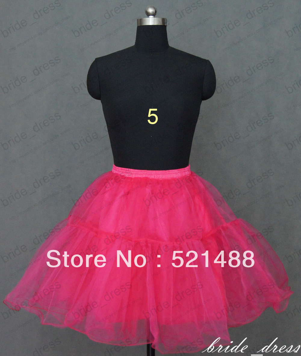 Light pink 20"(50cm) Knee length Petticoat /Short Skirt/Underskirt/Crinoline XSG056