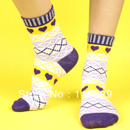 Limited edition female sock knee-high socks preppy style cotton socks hot-selling match-up 90