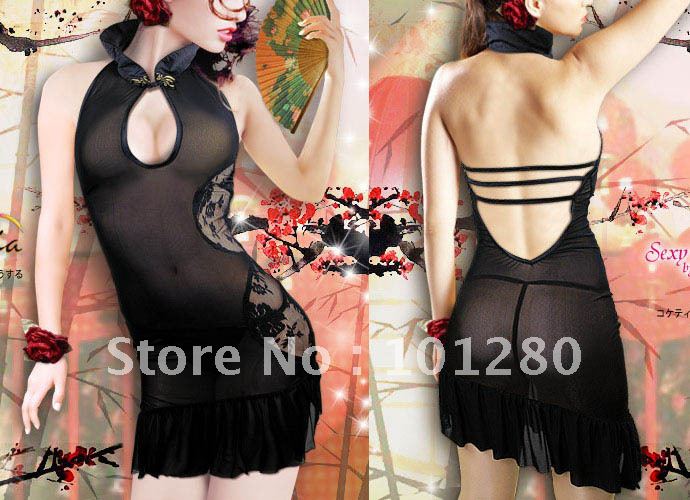 Lingerie noble racerback tights transparent short skirt t sexy sleepwear