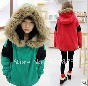 Little bride 2012 autumn and winter new arrival preppy style berber fleece wadded jacket cotton-padded jacket