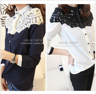 Little bride 2012 elegant ! poncho lace patchwork chiffon shirt 444