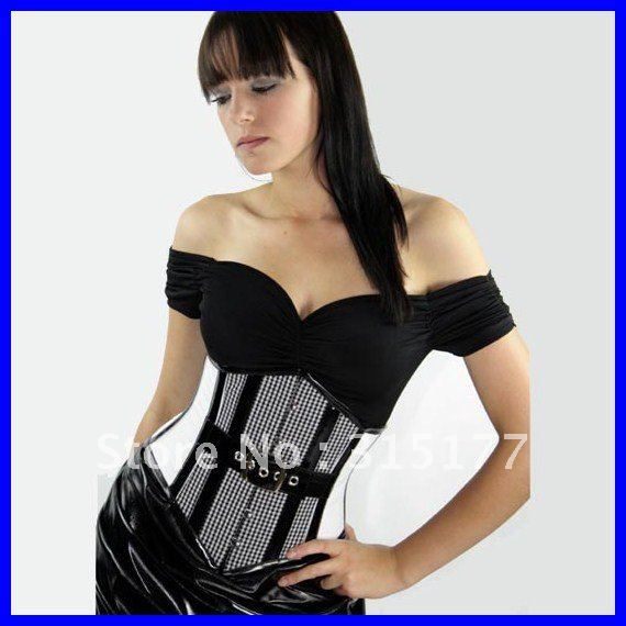 Lolita gingham underbust corset DHL Free shipping 2012 Fashion Corset for women Wholesale 10pcs/lot Sexy underwear 5165