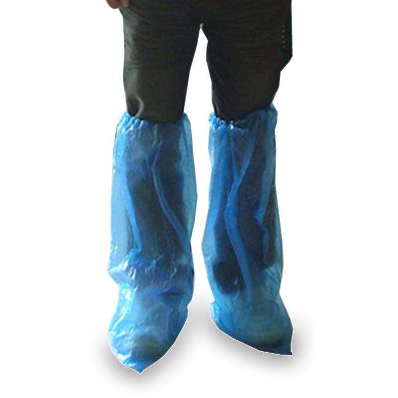 Long design over-the-knee lengthen thickening disposable shoes cover disposable raincoat