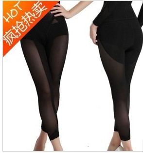 Long pants plus size body shaping pants thermal drawing butt-lifting abdomen pants